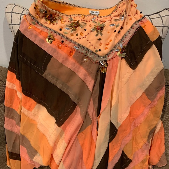 Cache colorblock frayed skirt - Picture 7 of 7